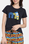Zivame Disney Knit Poly Capri Set - High Risk Red — thumbnail 5
